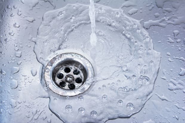 Water flowing drain in vancouver